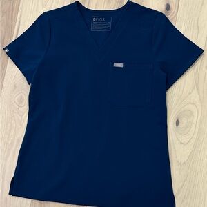 Figs Deep Reef Caterina Scrub Top